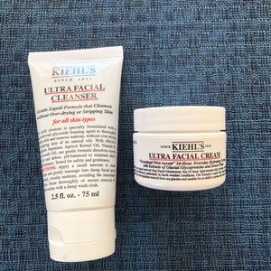 Kiehl’s Facial Cleanser and Facial Moisturizer